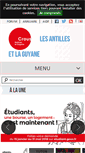 Mobile Screenshot of crous-antillesguyane.fr