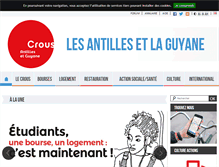 Tablet Screenshot of crous-antillesguyane.fr